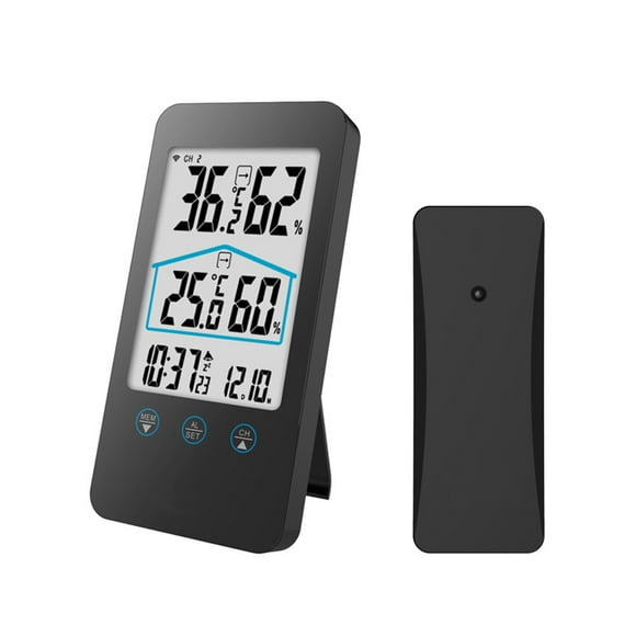 Amdohai Thermomètre Numérique Sans Fil Intérieur Extérieur avec Capteur à Distance 98 Pieds/ 30 m