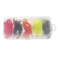 thumbnail image 3 of 20 piezas Cebo suave señuelos de silicona gusanos señuelos conjunto de señuelos de cangrejo de río amarillo rojo naranja shamjiam Cebo de pesca suave, 3 of 9