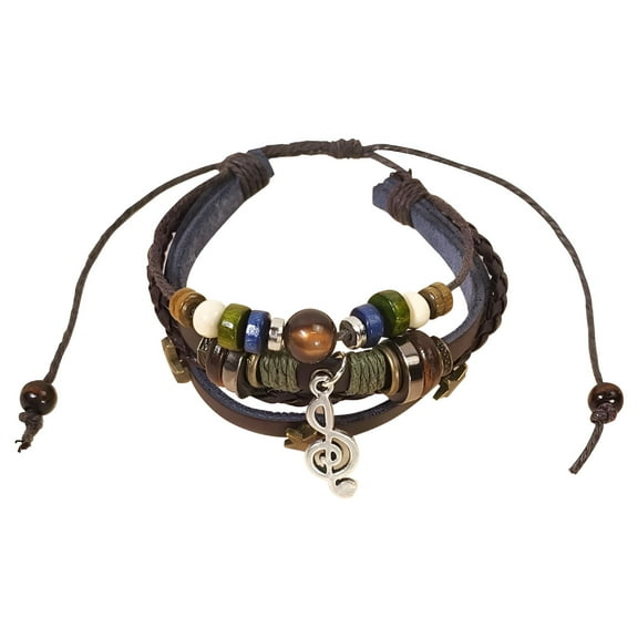 DESIGNICE Handmade Multi-Strand Beaded Bracelet,Hippie Clothes for Women Bohemian,Therian Bracelet for Men,Boho Style Clothing Girl Jewelry