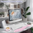 thumbnail image 2 of Set de reposamuñecas, teclado y reposamanos Sushret Cloud Pink, 2 of 7