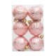 thumbnail image 1 of Christmas 6cm Decorative Full Of Embossed Christmas Plating Hanging Venue Decoration, 1 of 3