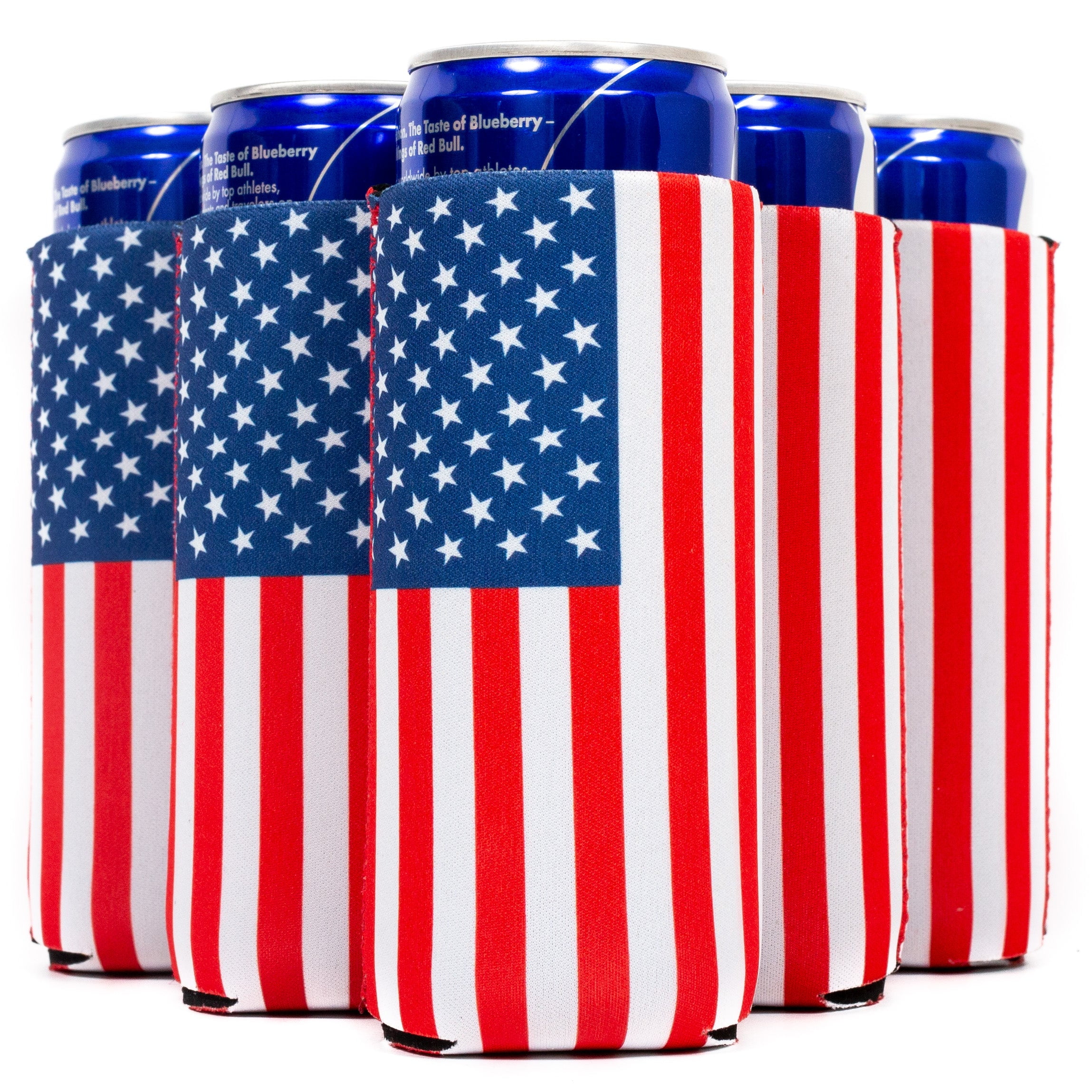 Sic Cups Slim Can Cooler American Flag