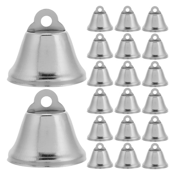 MLINS 30pcs Mini Christmas Small Pendant Bells for Crafts, Holiday Tree Ornaments, and Festive Decorations