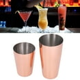thumbnail image 4 of Boston Cocktail Shaker, Tasteless Cocktail Mixer, For Cafe Home Bars Shops Rose Gold, 4 of 8