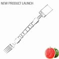 thumbnail image 4 of Openpig Watermelon Cutter Stainless Steel Watermelon Cutter Summer Watermelon Cutting Artifact Stainless Steel Fruit Forks Knife For Family Parties Camping, 4 of 9