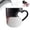 Black, variant on Heart-Shaped Color Changing Magic Ceramic Mug, 11OZ Valentines Heart Mug Ceramic Coffee Cup, Funny Heat Sensitive Colour Changing Mugs with Handle, Romantic Heat Changings Coffee Mugs Milk Tea Cup