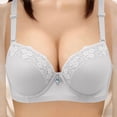 thumbnail image 2 of Vetsdori Underwire Everyday Bras for Women Soft Ice Slik No Padding Plus Size Push up,Lace Lightweight Womens Bras, 2 of 8