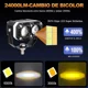 thumbnail image 3 of Faros Lupa Led Tres Color Spot Luz Universal Niebla 4x4 Moto, 3 of 6