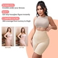 thumbnail image 3 of Athlemo Women's Tummy Control Shorts Shapewear High Waist Body Shaper Thigh Slimmer Panties(Beige X-Large), 3 of 7
