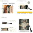 thumbnail image 3 of ZUXONGSY Christmas Snowman Rose Print Top Handle Bag with Waterproof Cosmetic Bags Wallet for Women PU Leather Top Handle Satchel Set with Portable Cosmetic Pouch Purse Credit Card Holder Wallet, 3 of 4