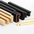 thumbnail image 4 of Manijas para muebles de oro negro Manijas para gabinetes de cocina de aleación de aluminio Manijas para armarios Tiradores para gabinetes y cajones Tiradores para armarios, 4 of 5