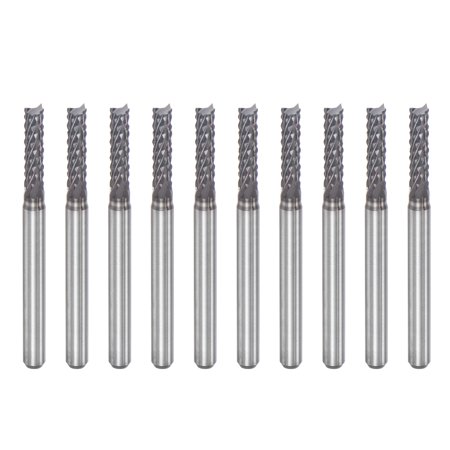 

Uxcell 1/8 Shank 2.7mm x 12mm Diamond Film Coated Carbide End Mill CNC Router Bits 10 Pack