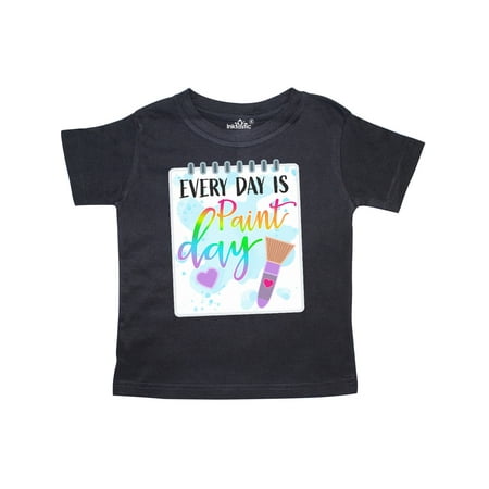 

Inktastic Every Day is Paint Day- for artists Gift Toddler Boy or Toddler Girl T-Shirt