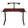 thumbnail image 4 of Pemberly Row Contemporary Electric Gaming Desk in Red Engineered Wood, 4 of 12