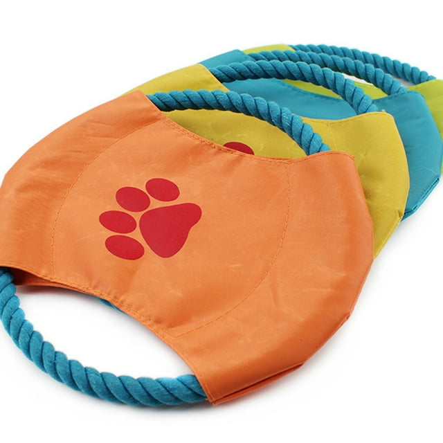 TEHAUX Lot de 1 Jouets de Lancer Extérieurs Disque Volant Résistant aux Morsures pour Chiens Jeu Intérieur Extérieur