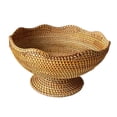 thumbnail image 2 of Siruishop Footed Fruit Basket Photo Props Fruit Tray for Countertop Dining Room Makeup L, 2 of 8