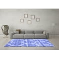 thumbnail image 3 of Ahgly Company Indoor Round Abstract Blue Contemporary Area Rugs, 8' Round, 3 of 4