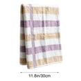 thumbnail image 3 of Cotton Striped Washcloth, Soft Absorbent Face Towel for Bathroom, Quick Dry Hand Towel 11.8"x23.6", 3 of 9