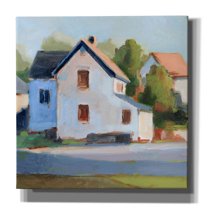 Epic Graffiti 'European Farmhouses II' by Ethan Harper, Giclee Canvas Wall Art, 12"x12"