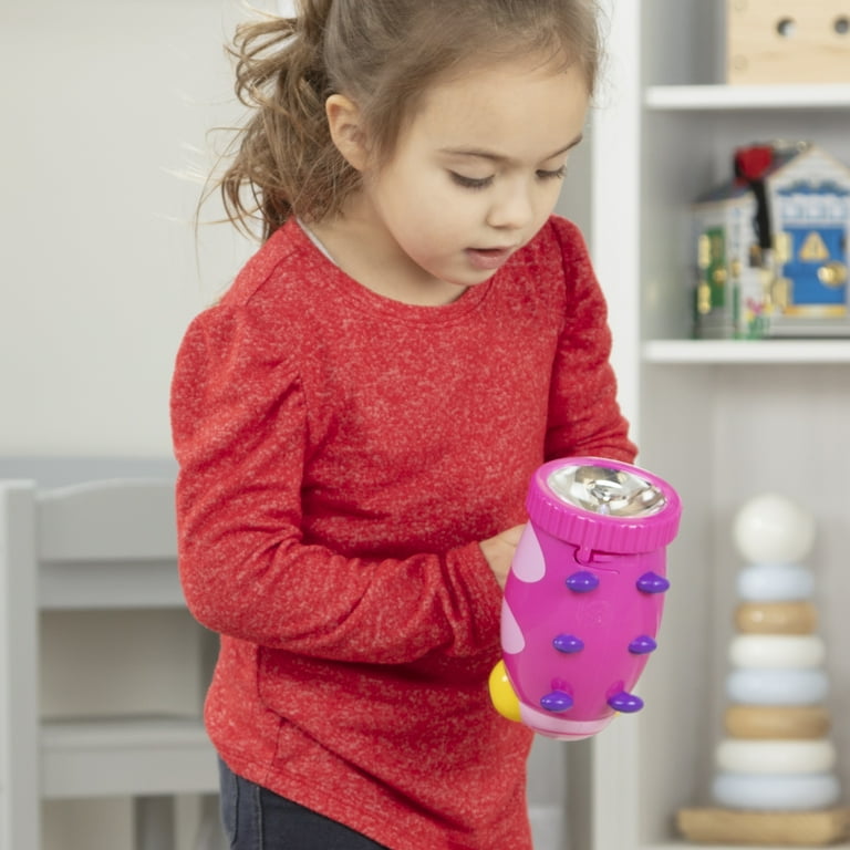 Melissa & Doug Sunny Patch Trixie Ladybug Flashlight, Easy-Grip