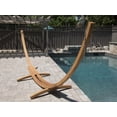 thumbnail image 1 of Vivere Solid Pine Wood Arc Hammock Stand, 15-Feet, 1 of 2