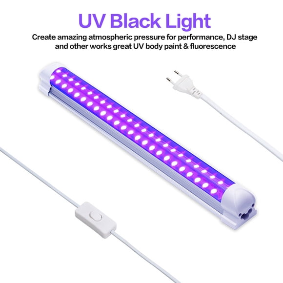 10W UV LED Bar Light ;;; ;;; Club Nightclub Party Purple Light UV Cleaning Lamp Atmosphere Blacklight US Plug 395nm