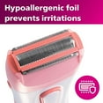 thumbnail image 3 of Philips Beauty SatinShave Essential Women's Wet & Dry Electric Shaver for Legs, Cordless, Pink and White, HP6306/50, 3 of 4