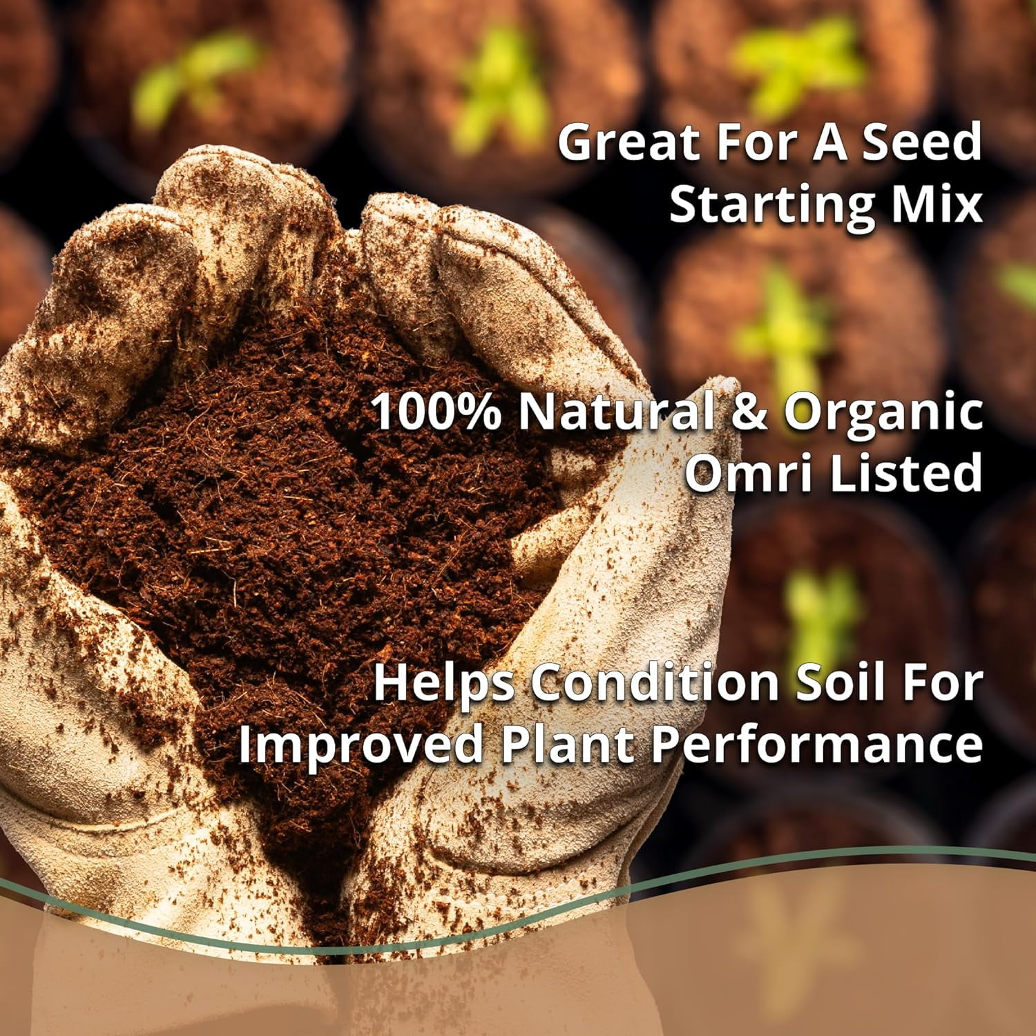 20-Pack Organic Coco Coir Bricks, 650g OMRI Listed Coconut Coir for Planting & Gardening