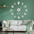 thumbnail image 1 of Christmas Frameless Diy Wall Mute Clock 3D Mirror Surface Sticker Home Decor,A Diy Clock Clearance, 1 of 2