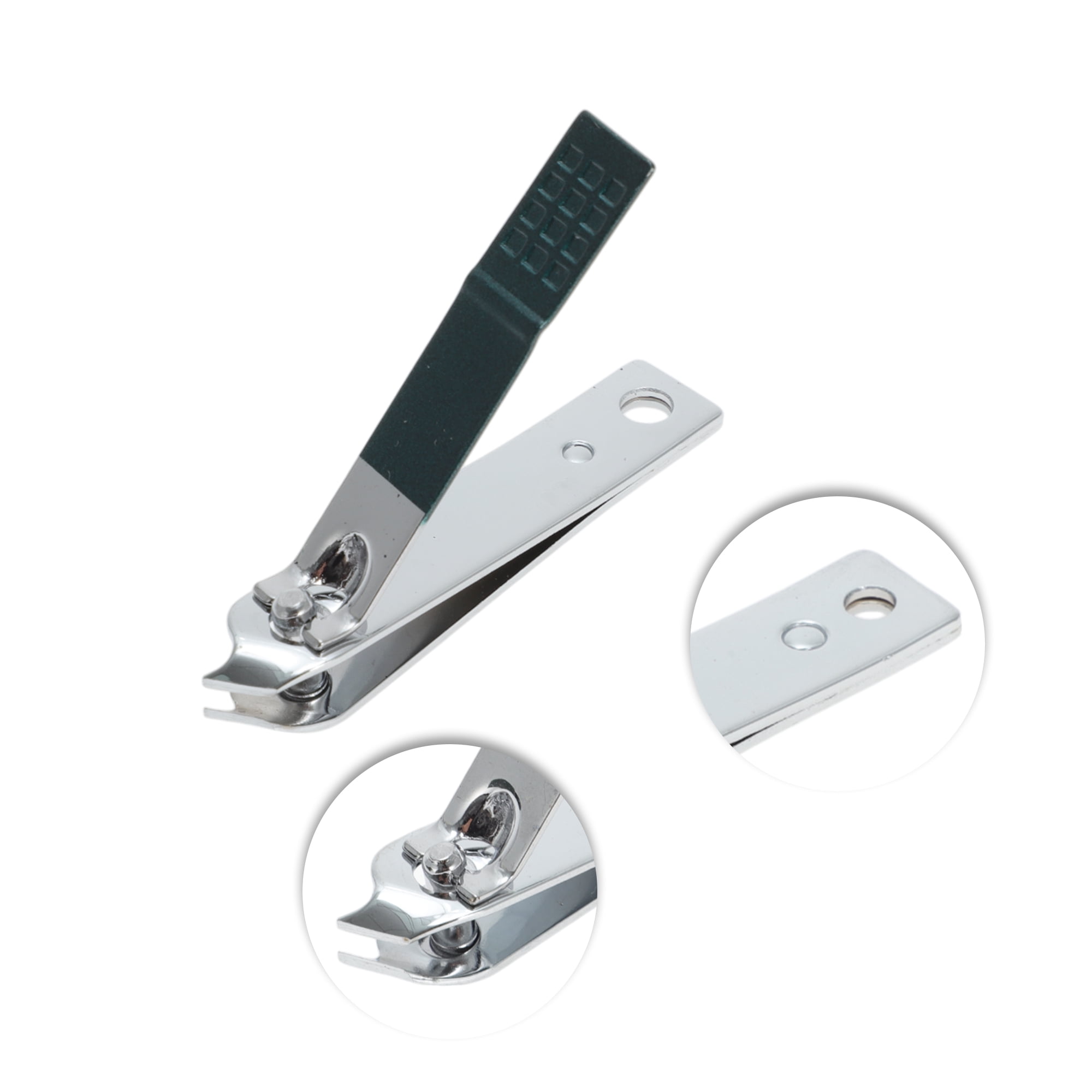 Unique Bargains 4pcs Convenient Nail Clippers Set Blackish Green 3.54"