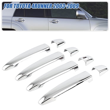 ALLTIMES - Ensemble de 8 Poignées de Porte pour Toyota Tacoma 2005-2011, avec un Trou de Serrure, en ABS Chromé Argenté Triple Couche avec Dos Adhésif.