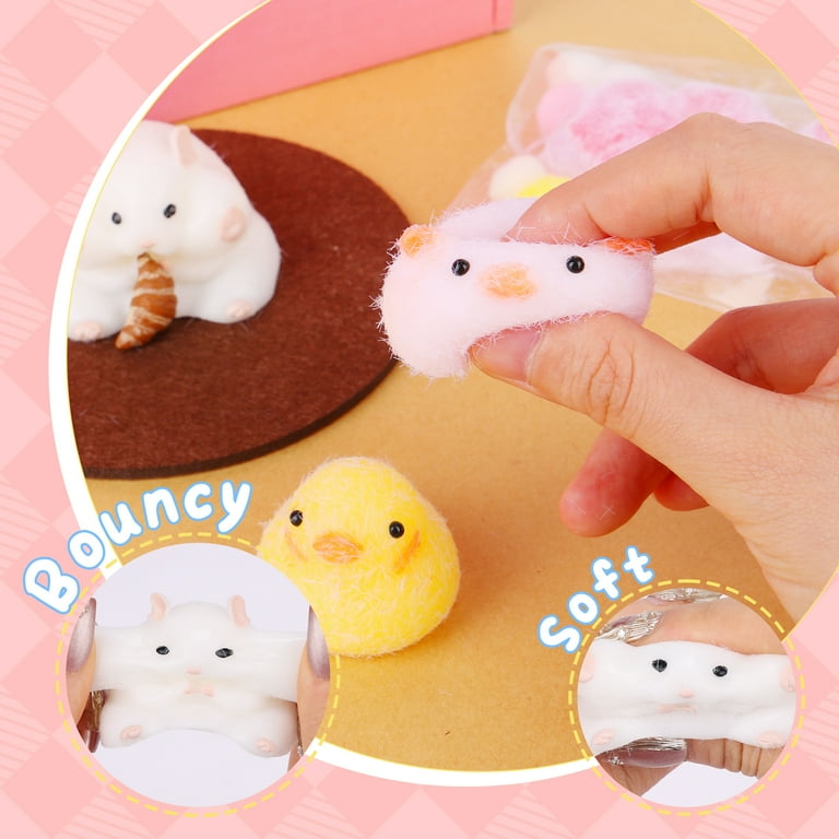 VBACALA 24 Pieces Taba Squishy DIY Set,Taba Squishy Animals,100g AB