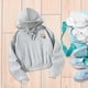 thumbnail image 1 of Sudadera con capucha para mujer, sudadera con capucha de gran tamaño para mujer, estampado de colores, sudadera gris de manga larga de moda, sudadera S, 1 of 8