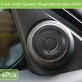 thumbnail image 2 of Unique Bargains 4 Pcs 3' Subwoofer Speaker Rings Cover Spacers Decorative Circle Without Mesh Grille ABS Black, 2 of 8
