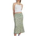 thumbnail image 2 of TRKIYQC Faldas midi de línea A para mujer Faldas largas bohemias de cintura alta con estampado floral Slim Fit TRKIYQC moderno, 2 of 9