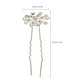 thumbnail image 2 of KAKOWELY 20 horquillas de novia de gypsophila en forma de U para el pelo, tocado de boda, 2 of 5