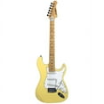 thumbnail image 2 of Sawtooth Citron Vanilla Cream ES Series Electric Guitar with White Pickguard - Includes: Gig Bag, Amp, Picks, Tuner, Strap, Stand, Cable, Guitar Instructional, & Free Music Lessons, 2 of 13
