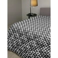 thumbnail image 2 of Fleur De Lis Down Alternative Comforter, Monochrome Royal Lily Pattern Victorian Inspiration Ornamental Vintage Design, Microfiber Quilt for All Season, 5 Sizes, Black White, by Ambesonne, 2 of 3