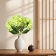 thumbnail image 4 of Faux Floral Stem, Artificial Hydrangea with Silk Petals and Lifelike Foliage, 23.62 Inch Light Green Flower for Vase Home Decor, 4 of 7