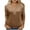Khaki, variant on Maplenight Women's Shirts 3/4 Sleeve Button V Neck Pullover Blouses Summer Fall Knit Henley Loose Fit Basic Tops for Women