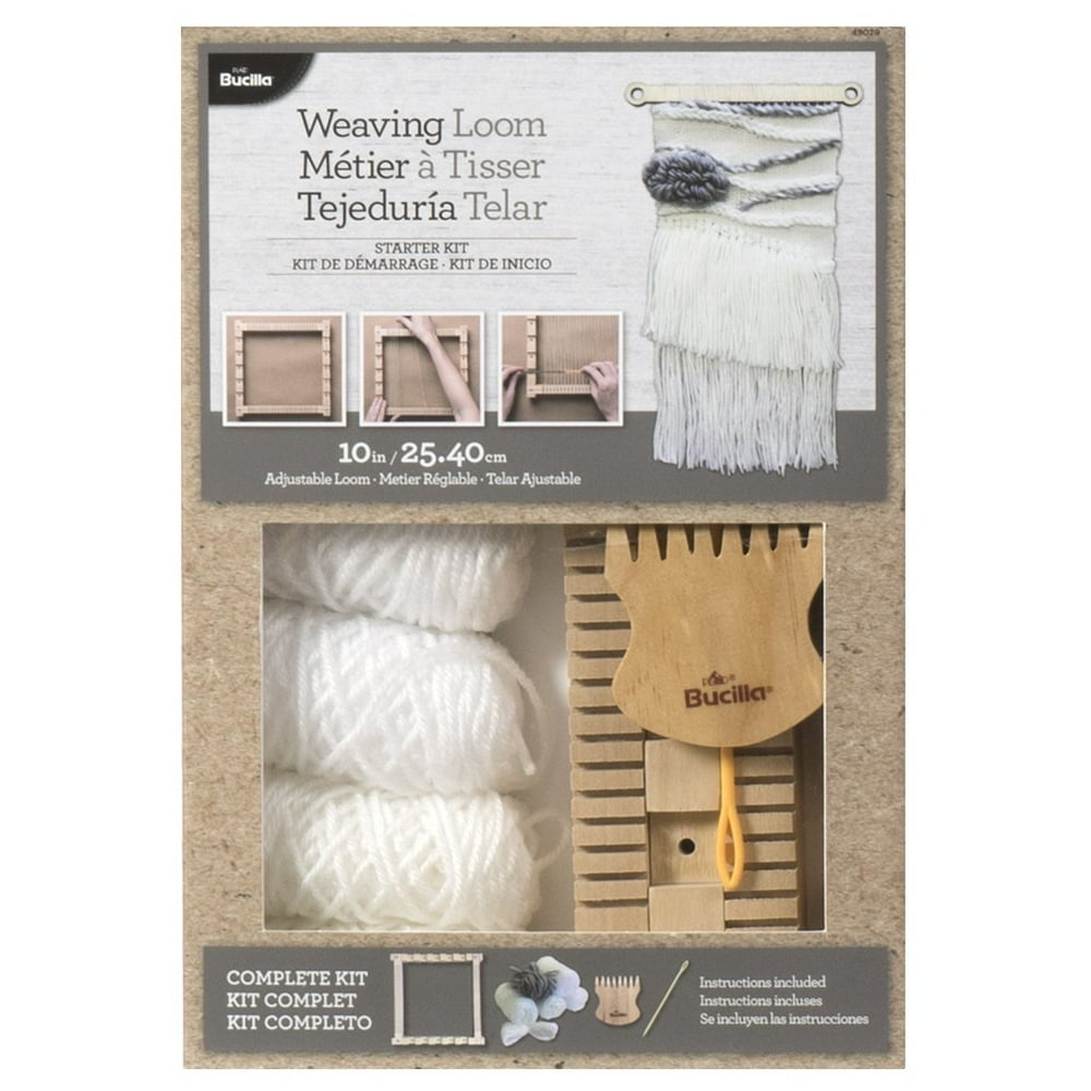 10 inch Weaving Loom Starter Kit, Fully adjustable loom kit with