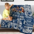 thumbnail image 5 of Football Blanket Dallas Blankets Soft Flannel Throw Blankets Warm Lightweight Travel Blanket Birthday Gifts for Men Women 80"x60", 5 of 6