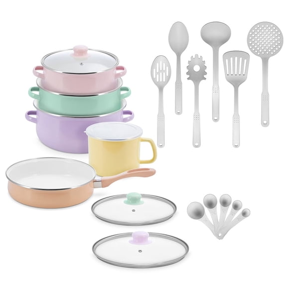 Batería de Cocina y utensilios 20 piezas Sofía Sofía Colors C0455-00