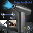 thumbnail image 5 of Compressed Air Duster, 300000RPM Super Power Electric Air Duster, Stepless Speed Air Blower for Keyboard, PC, Car and Home Cleaning, 5 of 10