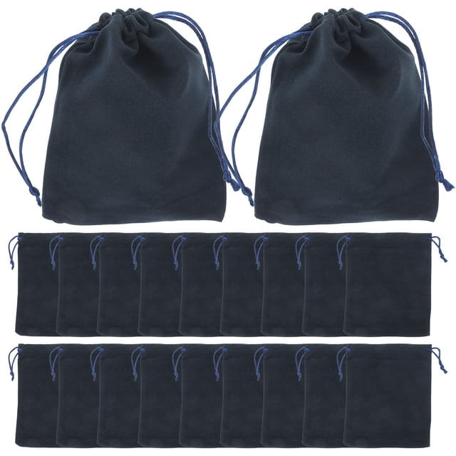 20 piezas bolsa para guardar joyas, bolsa de embalaje, bolsa para guardar joyas, bolsas cortas de felpa, bolsa de regalo con cordón