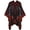 Style1 Winered, variant on Women's Winter Poncho Capes Vintage Open Front Tassel Blanket Shawl Wrap Cardigan Coat