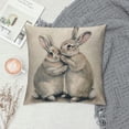 thumbnail image 2 of Shangniulu Easter Rabbit Throw Pillow Case Cushion Cover Spring Home Decoration Short Plush Material，Multiple sizes available, 2 of 5