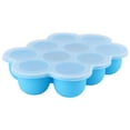 thumbnail image 4 of BOKYAN Silicone Baby Food Storage Containers Freezer Tray with Lid 10 Holes Reusable Portions for Puree Blue, 4 of 9
