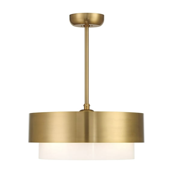 Warm Brass LED Fandelier from the Diana Collection
