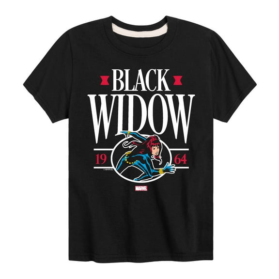 Marvel - Black Widow Collegiate - Toddler And Youth Short Sleeve Graphic T-Shirt
